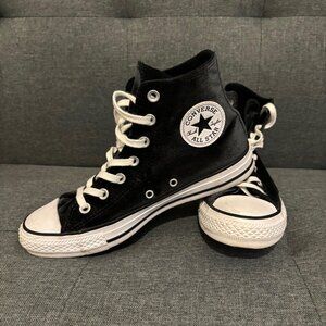 Converse Velvet High Top All Star Sneakers